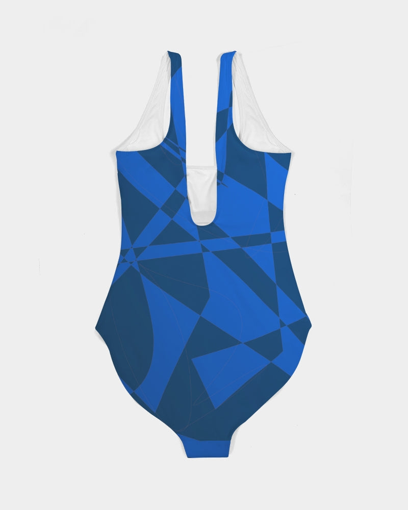 KINGBREED LUX BLUE WATER Women's One-Piece Swimsuit