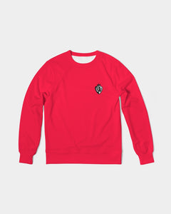 KINGBREED CLASSIC CRAYON RED Men's Classic French Terry Crewneck Pullover