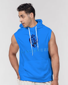 KINGBREED SIMPLICITY ROYAL BLUE Men's Premium Heavyweight Sleeveless Hoodie