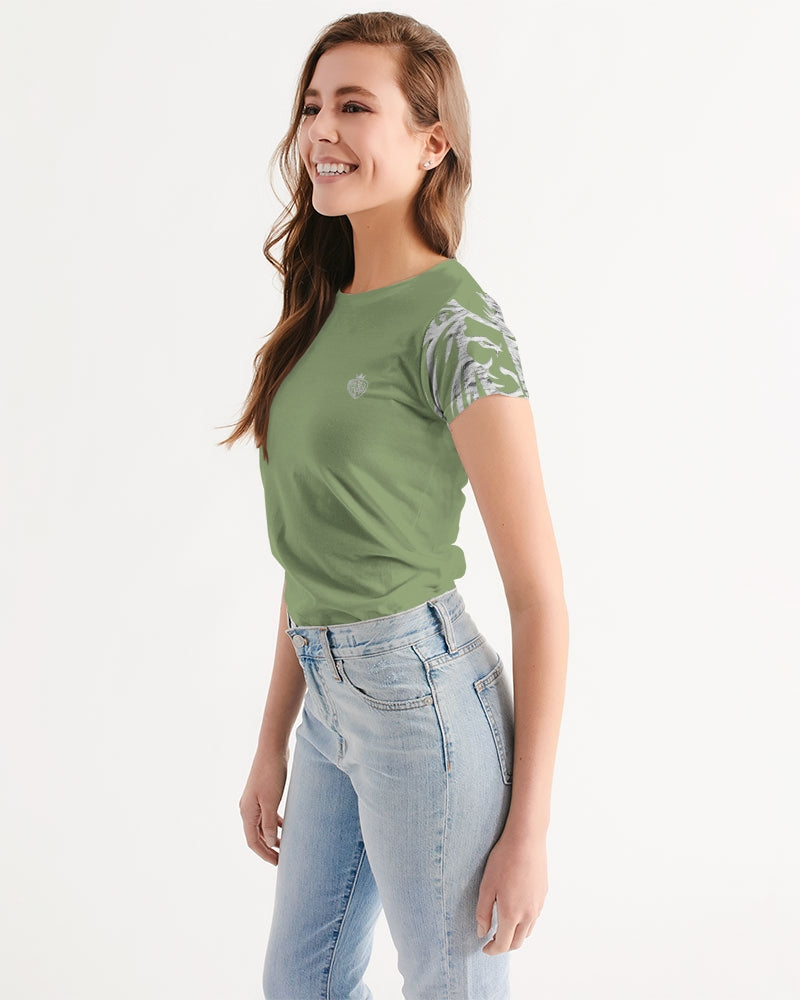 KINGBREED ARMY GREEN Women's Tee