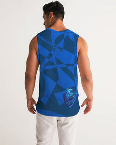 KINGBREED LUX BLUE WATER Men's Sports Tank