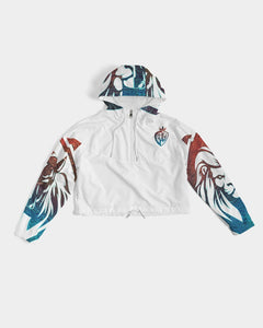 KINGBREED LEOMUS FIRE & ICE Women's Cropped Windbreaker