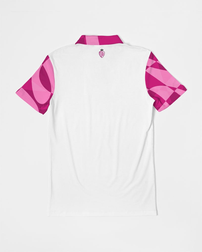 Kingbreed Signature Pink Edition Men's Slim Fit Short Sleeve Polo