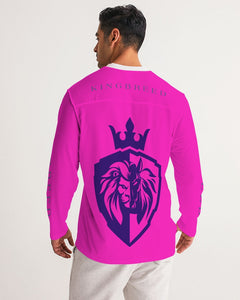 KINGBREED PINK Men's Long Sleeve Sports Jersey
