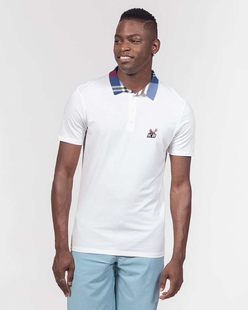 KINGBERRY WHITE LABEL Men's Slim Fit Short Sleeve Polo