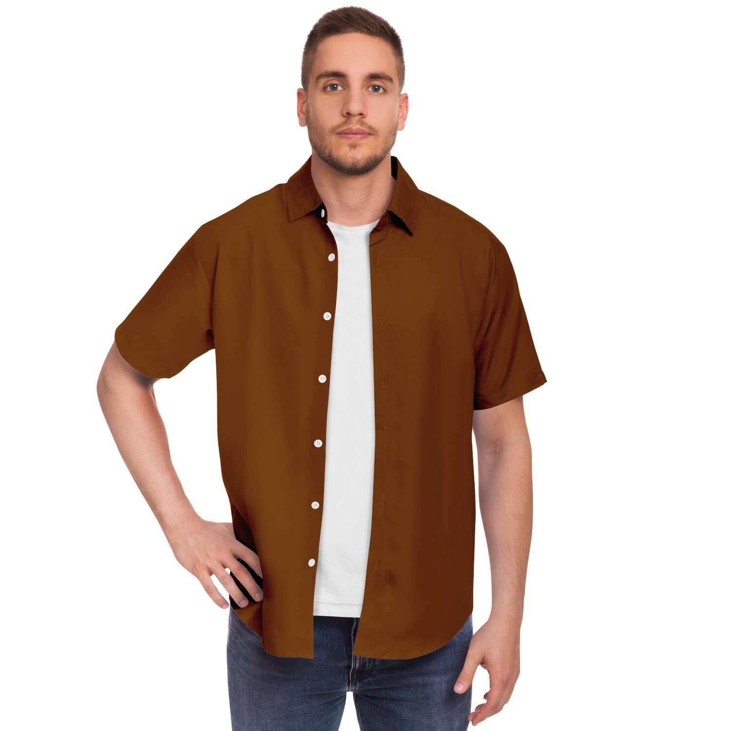Kingbreed Collection Button Down Brown