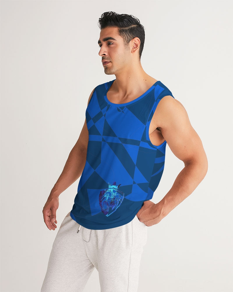 KINGBREED LUX BLUE WATER Men's Sports Tank