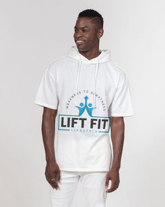 LIFT FIT LIFESTYLE COLLECTION BY KINGBREED Men's Premium Heavyweight Short Sleeve Hoodie