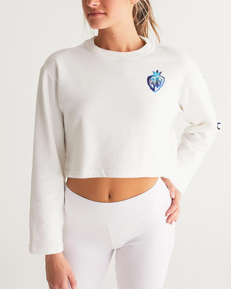 KINGBREED LEOMUS BLUE EDITION Women's Cropped Sweatshirt