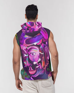 KINGBREED COMICS PURPLE EDITON Men's Premium Heavyweight Sleeveless Hoodie