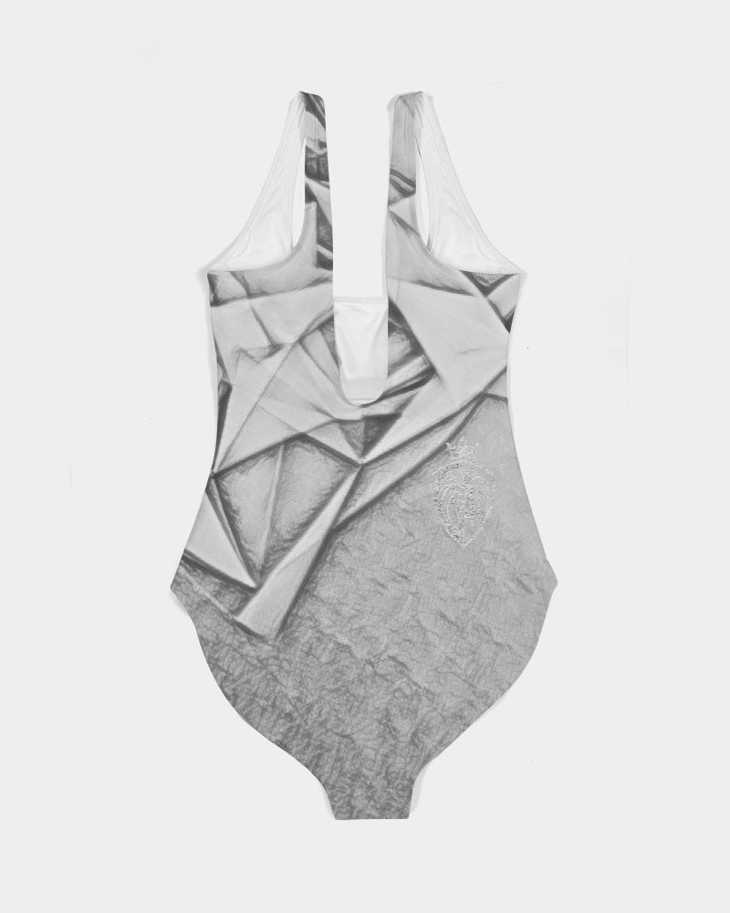 KINGBREED SIGNATURE SILVER Women's One-Piece Swimsuit
