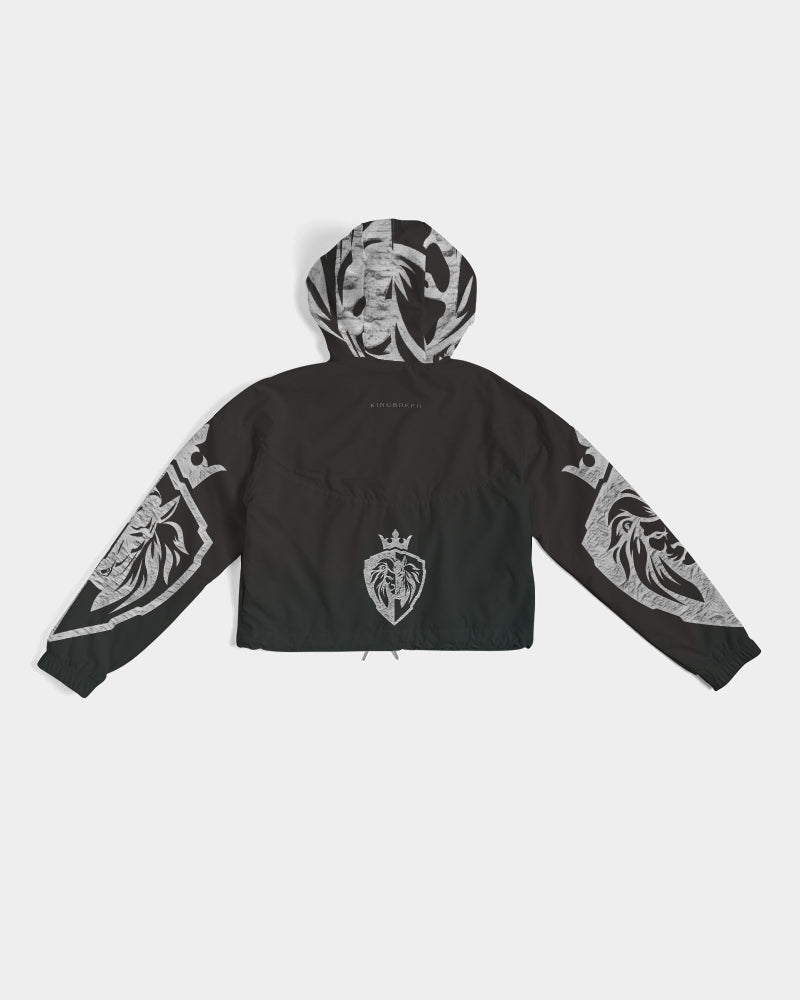 KINGBREED BLACK ICE Women's Cropped Windbreaker