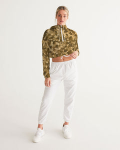 Military Pattern Women's Cropped Windbreaker