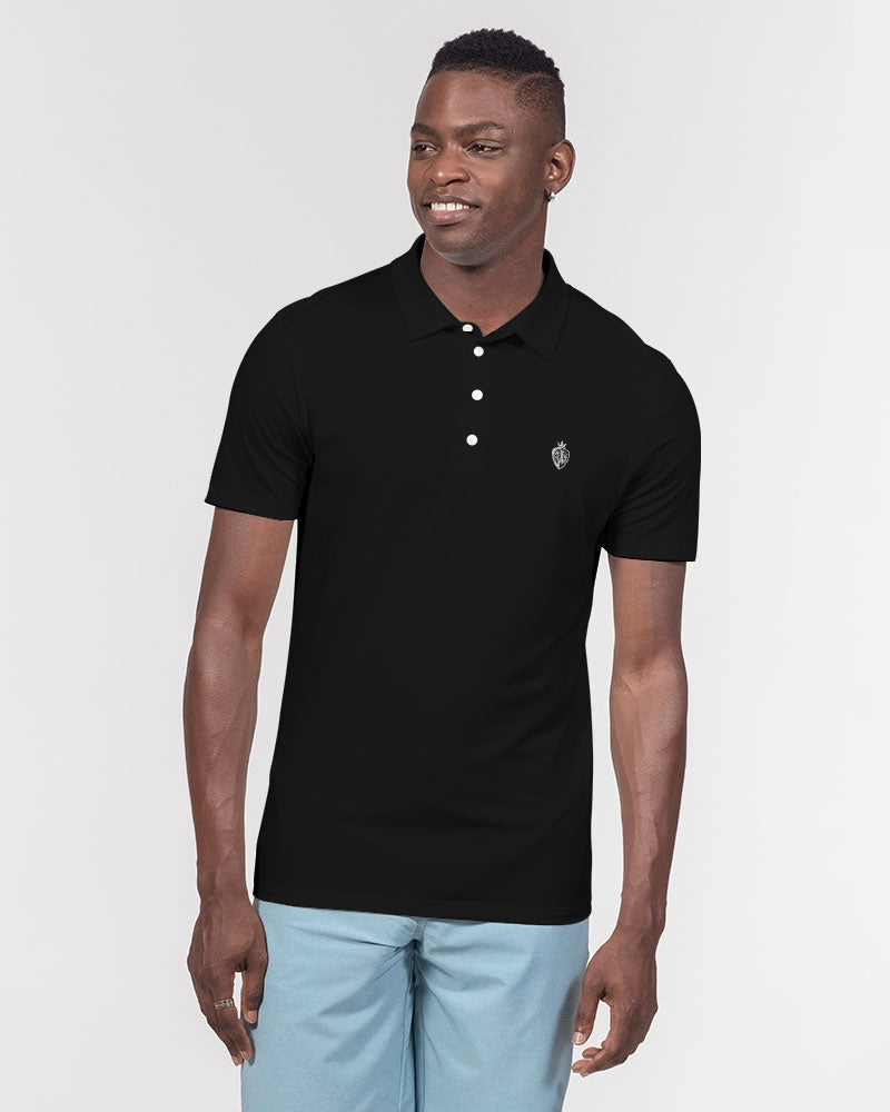 KINGBREED BLACK LABEL Men's Slim Fit Short Sleeve Polo