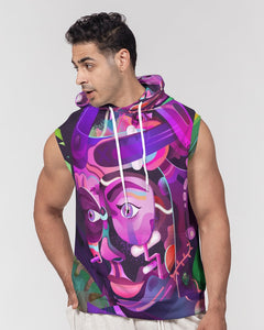 KINGBREED COMICS PURPLE EDITON Men's Premium Heavyweight Sleeveless Hoodie