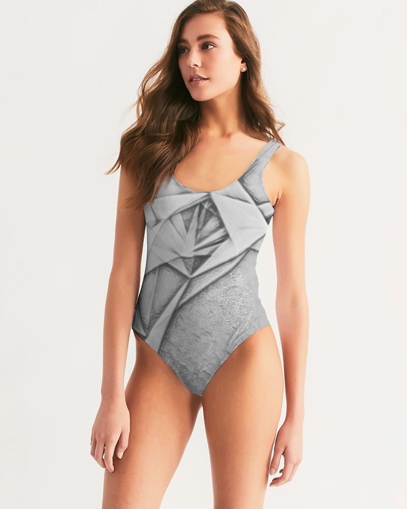 KINGBREED SIGNATURE SILVER Women's One-Piece Swimsuit