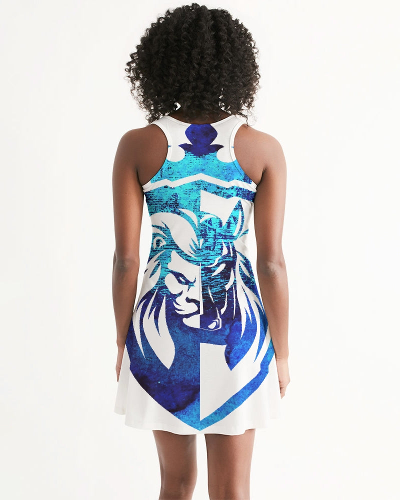 KINGBREED LEOMUS BLUE EDITION Women's Racerback Dress
