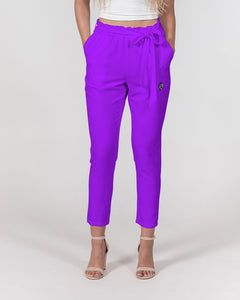 KINGBREED PURPLE PASSION Women's Belted Tapered Pants