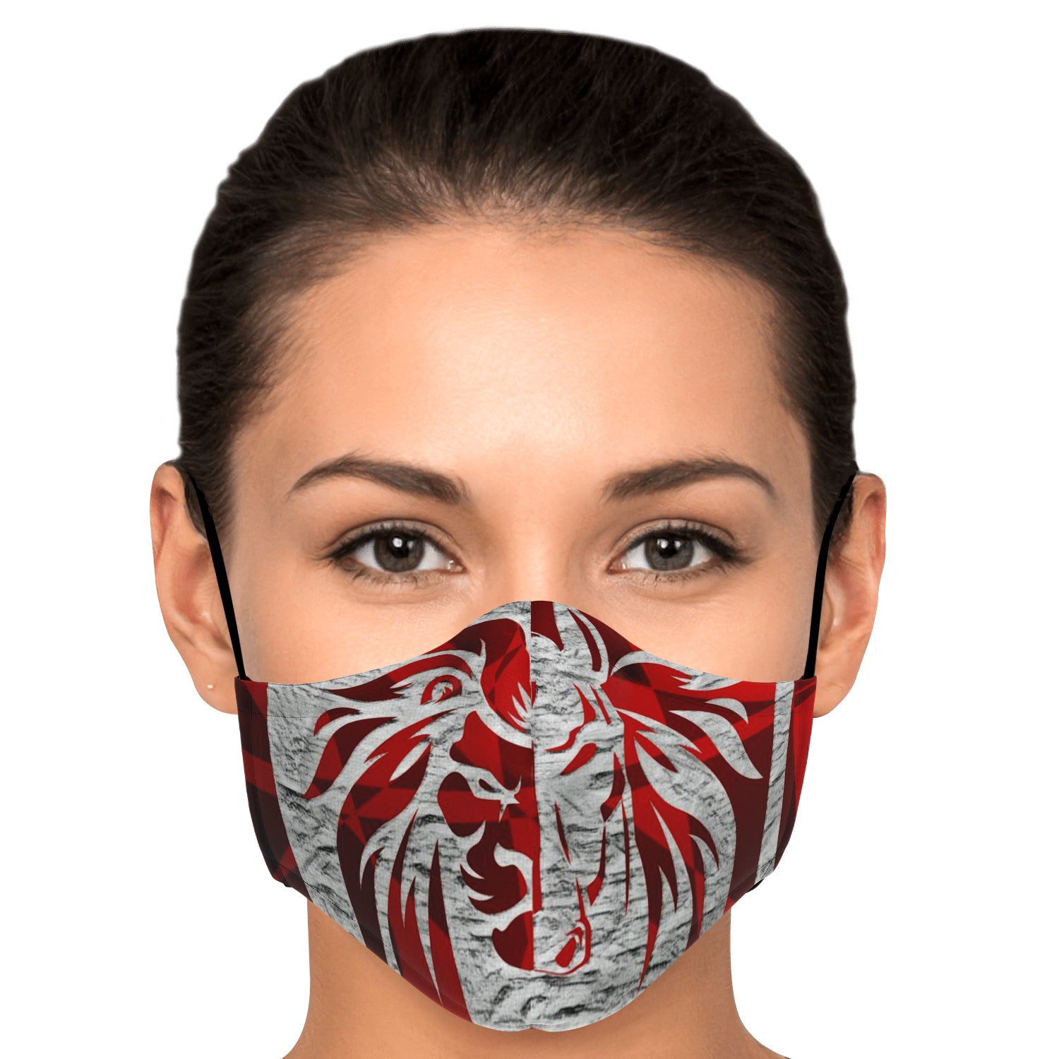 Kingbreed Face mask Red Rose Gray