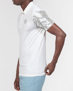 Kingbreed Silver Trans Men's Slim Fit Short Sleeve Polo