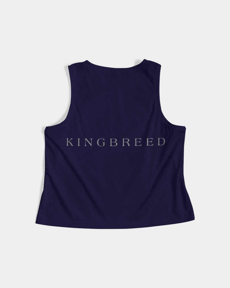 KINGBREED D. BLUE EDITION Women's Cropped Tank