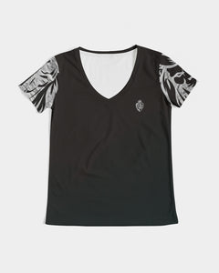 KINGBREED BLACK ICE Women's V-Neck Tee