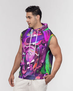 KINGBREED COMICS PURPLE EDITON Men's Premium Heavyweight Sleeveless Hoodie