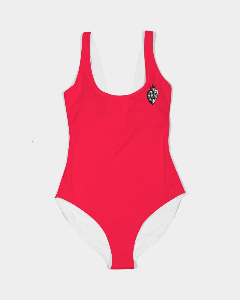 KINGBREED CLASSIC CRAYON RED Women's One-Piece Swimsuit
