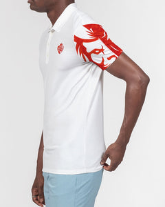 KINGBREED SIMPLICITY RED SKY Men's Slim Fit Short Sleeve Polo