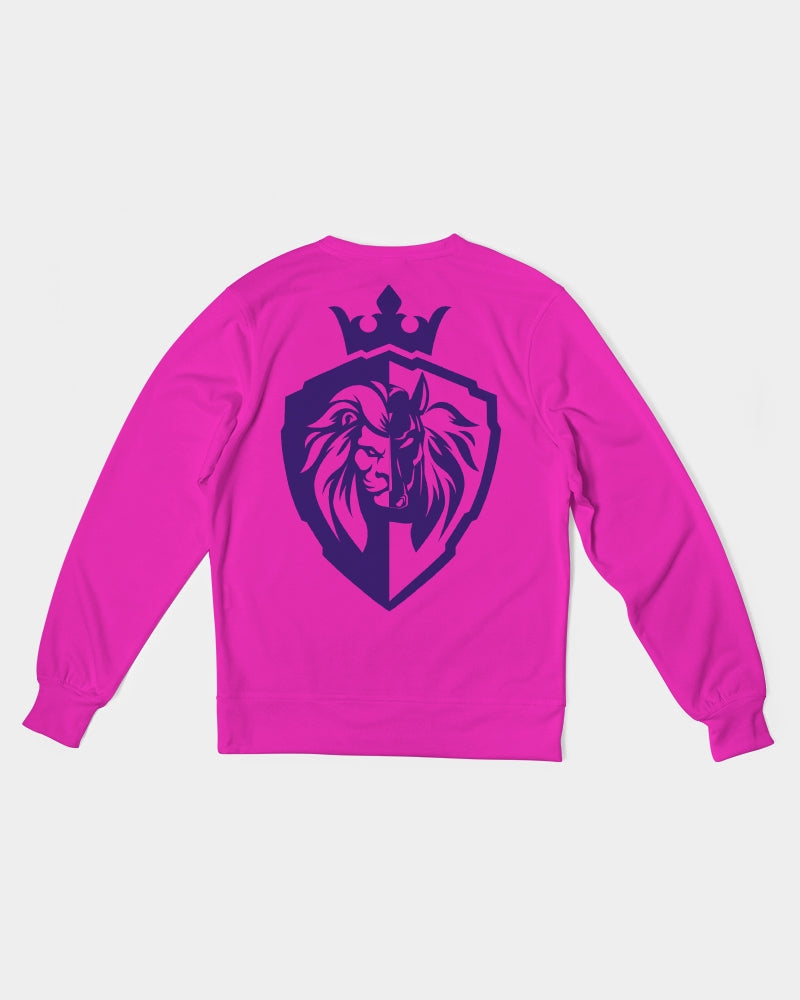 KINGBREED PINK Men's Classic French Terry Crewneck Pullover