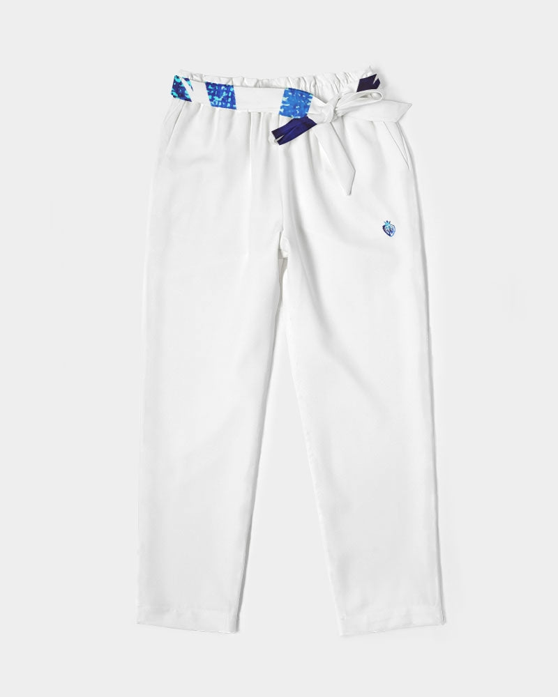 KINGBREED LEOMUS BLUE EDITION Women's Belted Tapered Pants