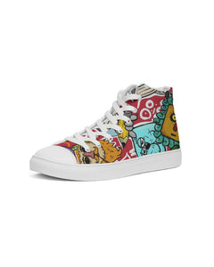 Look At My Face Men's Hightop Canvas Shoe