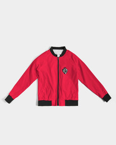 KINGBREED CLASSIC CRAYON RED Women's Bomber Jacket