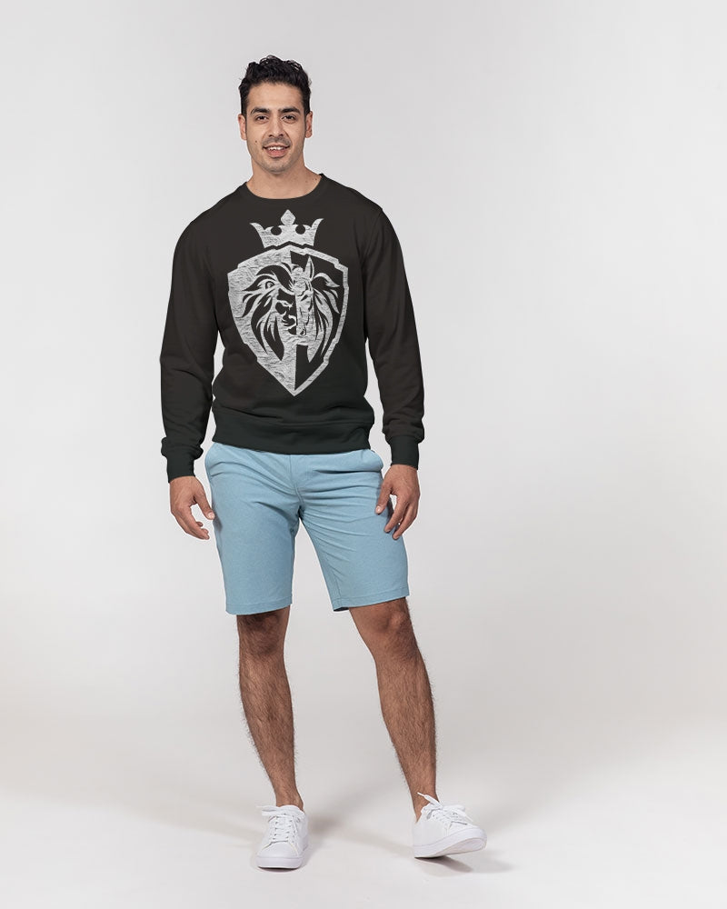 KINGBREED BLACK ICE Men's Classic French Terry Crewneck Pullover