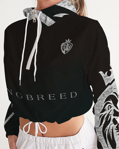 KINGBREED BLACK ICE Women's Cropped Windbreaker