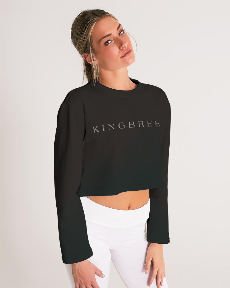 KINGBREED BLACK ICE Women's Cropped Sweatshirt