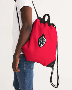 KINGBREED CLASSIC CRAYON RED Canvas Drawstring Bag