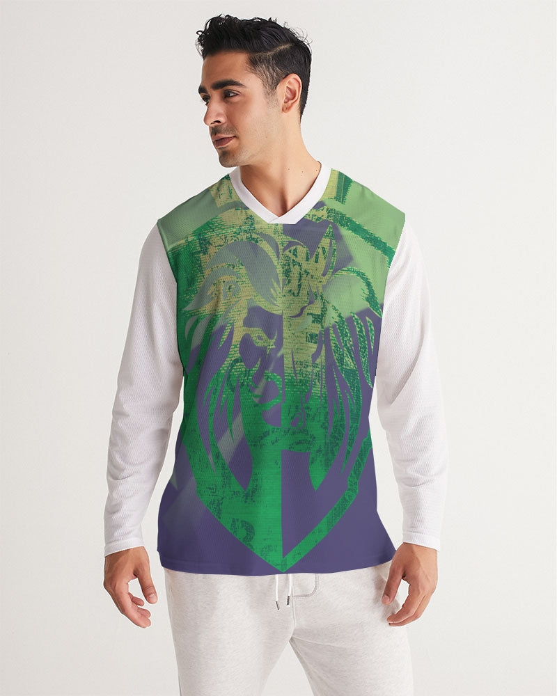 KINGBREED LUX EMERALD Men's Long Sleeve Sports Jersey