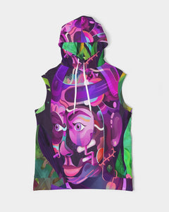 KINGBREED COMICS PURPLE EDITON Men's Premium Heavyweight Sleeveless Hoodie