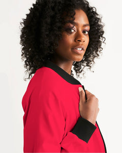 KINGBREED CLASSIC CRAYON RED Women's Bomber Jacket