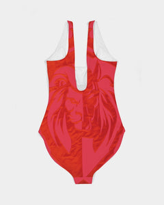 KINGBREED SIMPLICITY RED Women's One-Piece Swimsuit