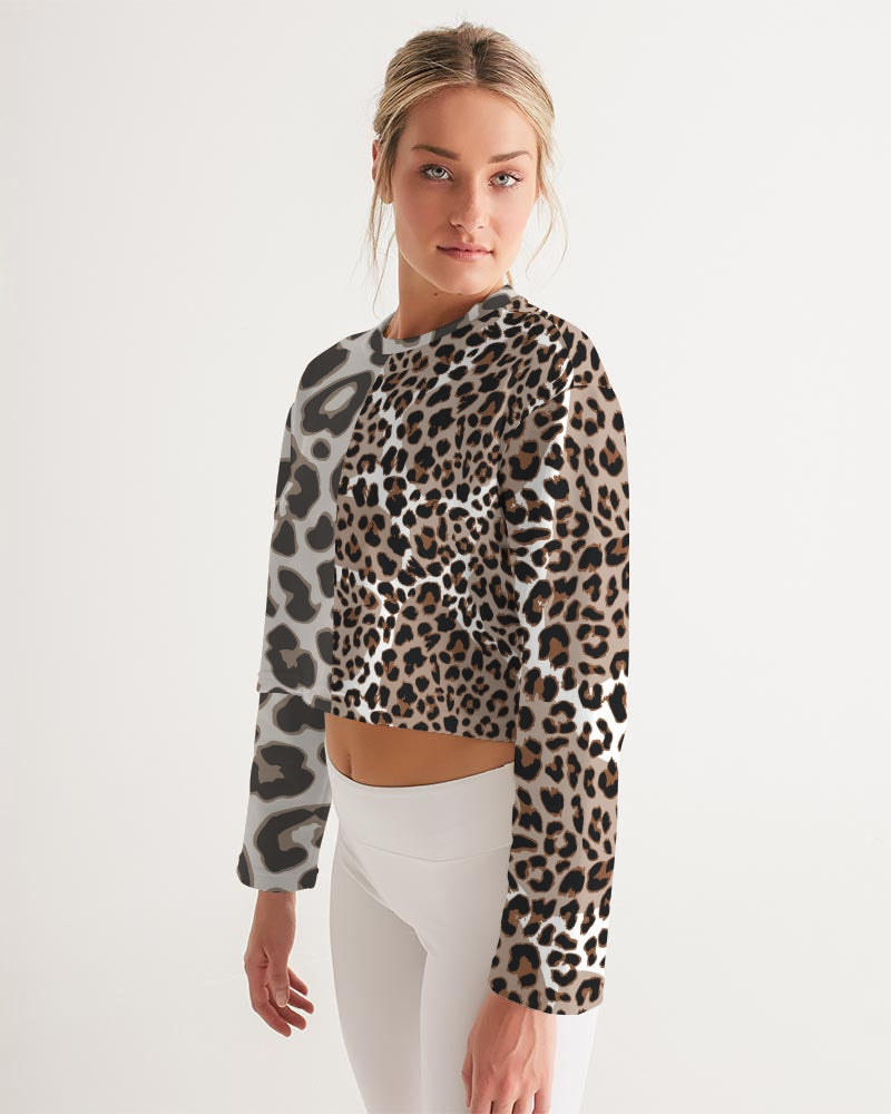 Leopard Women's Cropped Sweatshirt