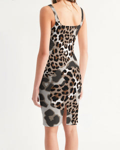 Leopard Women's Midi Bodycon Dress