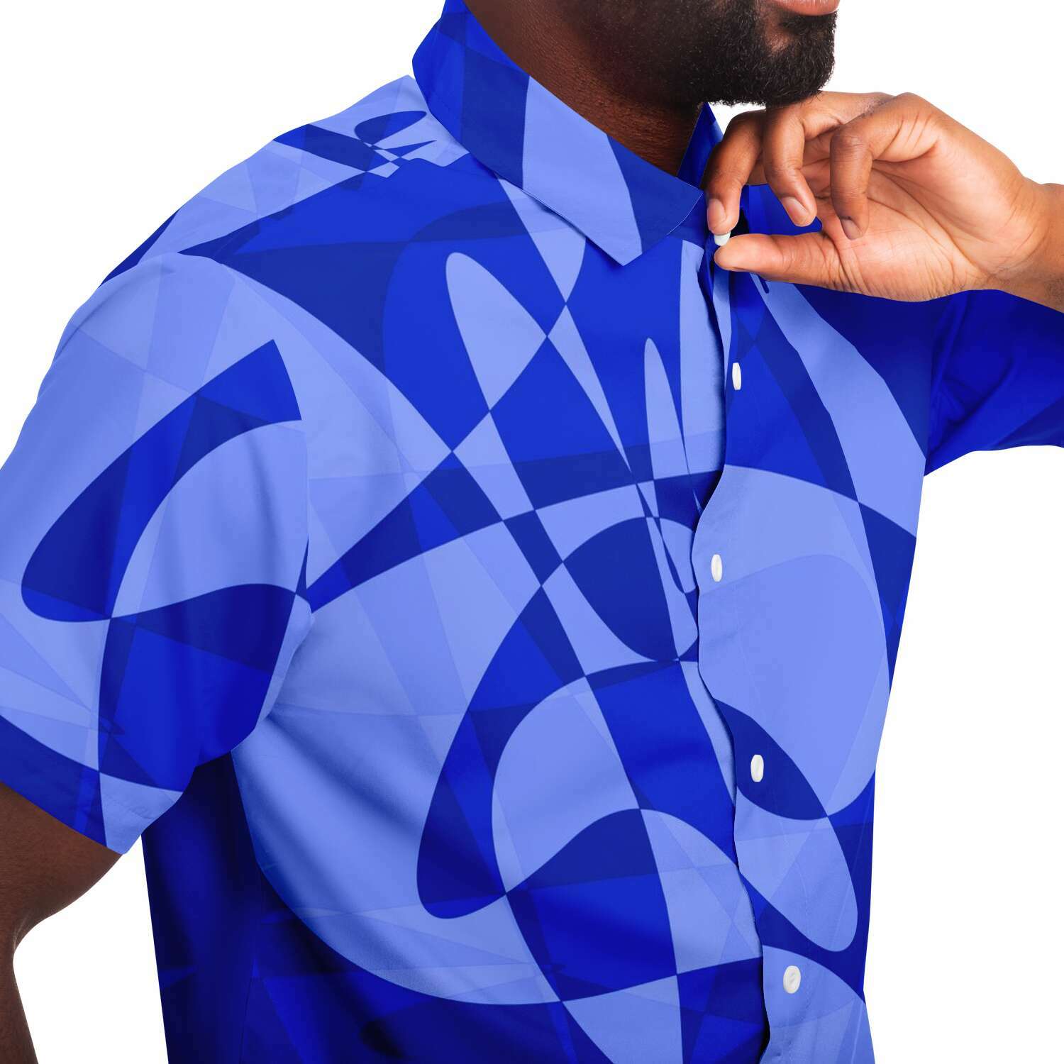 Kingbreed Collection Button Down Blue Clouds