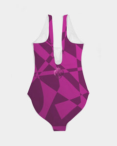 KINGBREED LUX RASPBERRY  Women's One-Piece Swimsuit