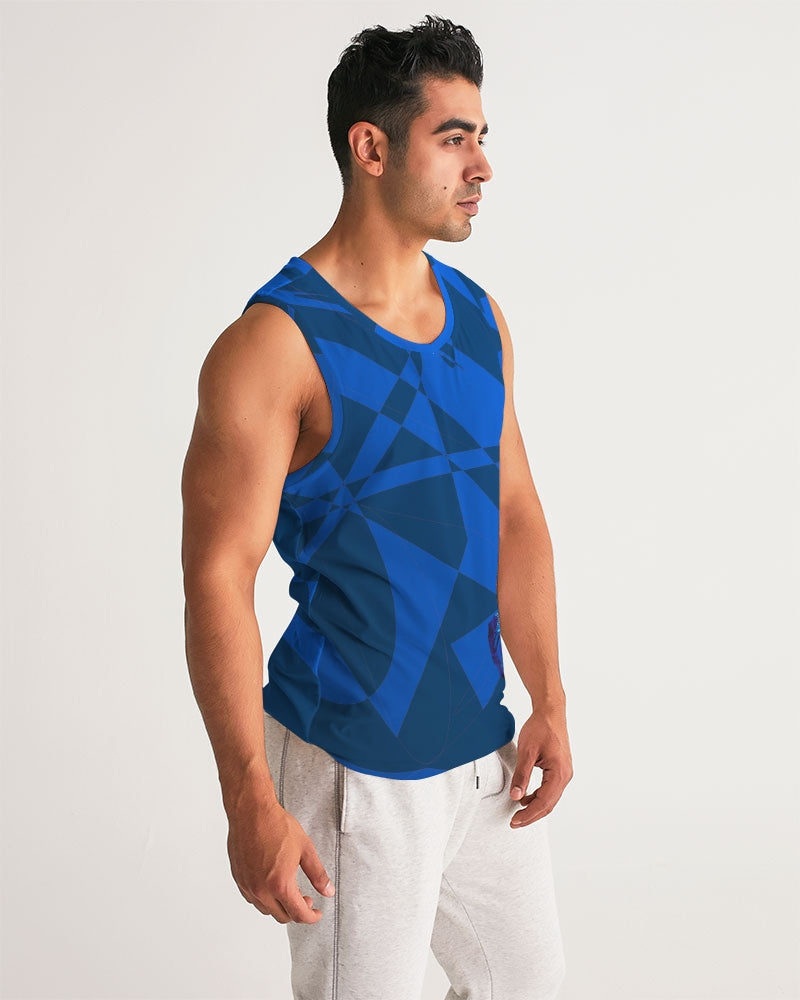 KINGBREED LUX BLUE WATER Men's Sports Tank