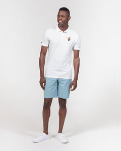 KINGBREED LUX ORIGINAL WHITE Men's Slim Fit Short Sleeve Polo
