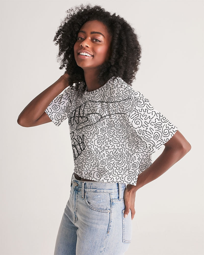 We Are Together Women's Lounge Cropped Tee