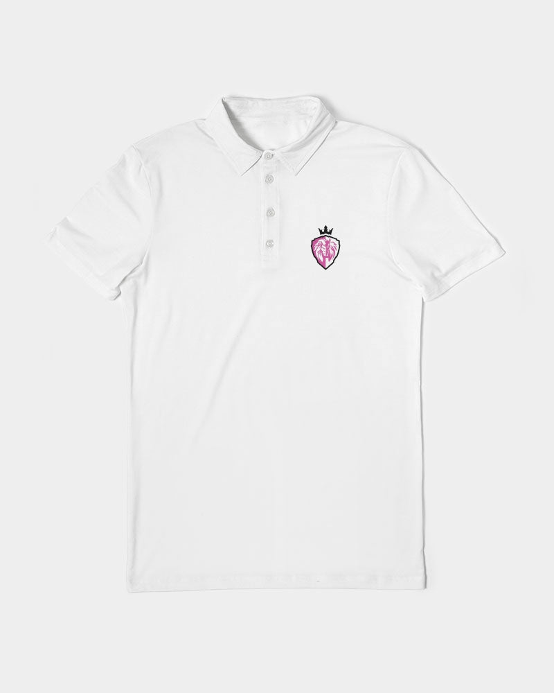 Kingbreed Signature Classic Pink Men's Slim Fit Short Sleeve Polo