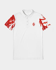 KINGBREED SIMPLICITY RED SKY Men's Slim Fit Short Sleeve Polo